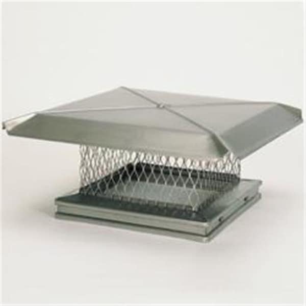 Integra Miltex Gelco 13105 8 Inch x 17 Inch Gelco Stainless Steel Single-flue Chiminey Cap 304-alloy 13105 - main